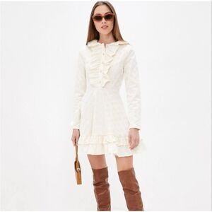 Sister Jane Bridgeton Jacquard Floral Ruffle Dress